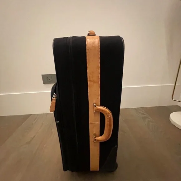 Coach Wheeled Carry-On in Black Canvas with Signature Logo Interior - Picture 5 of 17